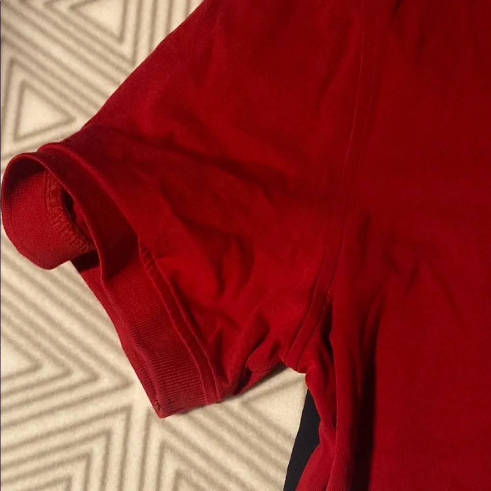 NAU Men's Colorblock Polo Shirt - Red, Black,‎ White - Picture 3 of 6